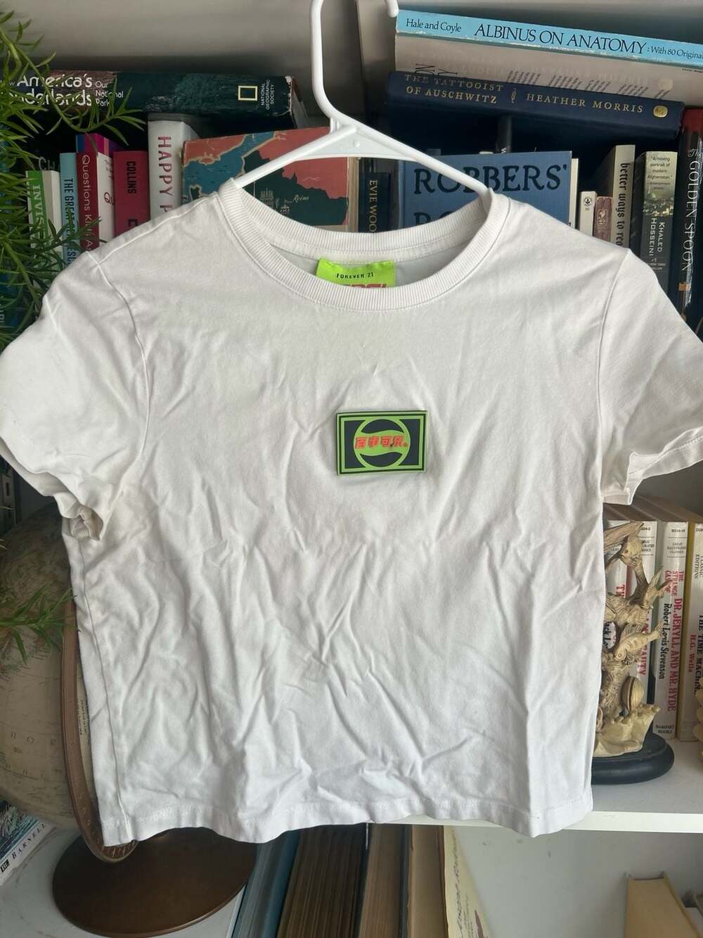 Forever 21 Pepsi White Crop T-Shirt Size L